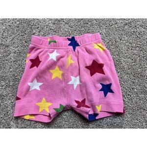 Hanna Andersson Pink Star Print Pajama Shorts 90 3‎ 3T